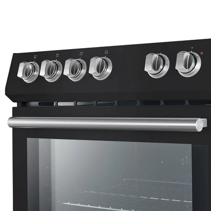 Forno Leonardo Espresso 30-Inch Black Electric Range, True Convection, Energy Efficient FORNO