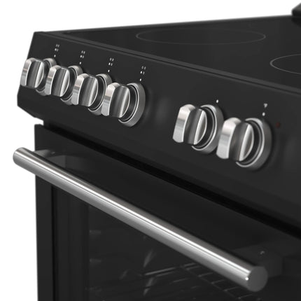 Forno Leonardo Espresso 30-Inch Black Electric Range, True Convection, Energy Efficient FORNO