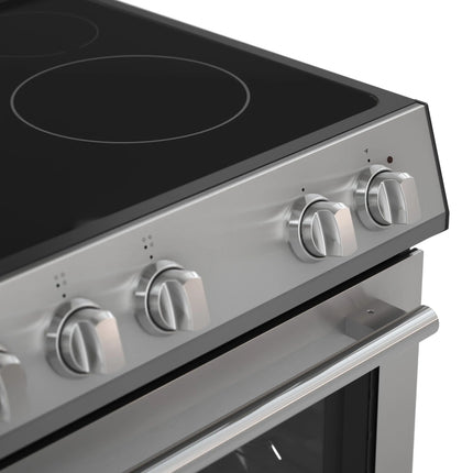FORNO Premium 3-Piece Kitchen Bundle - 30" Electric Range, French Door Refrigerator, Built-In Dishwasher, Stainless Steel - FBDL-011-01US FORNO