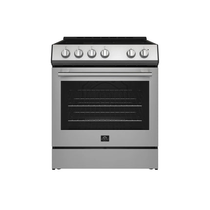Forno Leonardo Espresso 30-Inch Stainless Steel Electric Range, True Convection, Energy Efficient FORNO