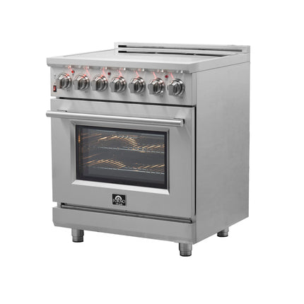 Forno Massimo 30-Inch Freestanding Electric Range, True Convection Oven FORNO