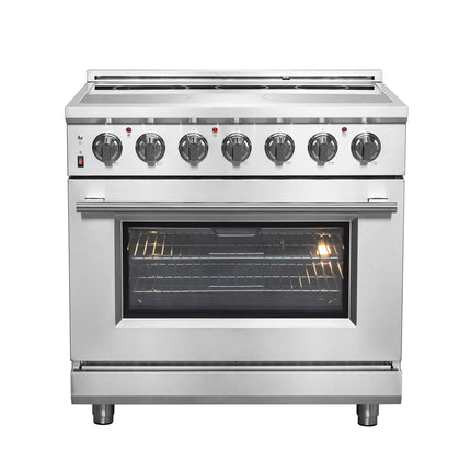 Forno Massimo 36-Inch Freestanding Chef Door Electric Range, True Convection Oven FORNO