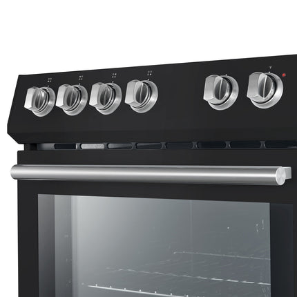 Forno Leonardo Espresso 30-Inch Black Electric Range, True Convection, Energy Efficient FORNO