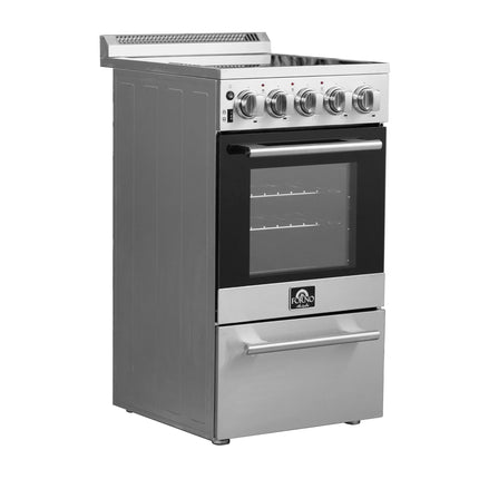 Forno Pallerano 20 Inch Freestanding Electric Range, Compact Design FORNO