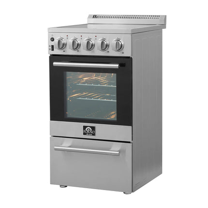 Forno Pallerano 20 Inch Freestanding Electric Range, Compact Design FORNO