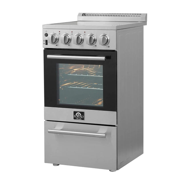 Forno Pallerano 20 Inch Freestanding Electric Range, Compact Design FORNO