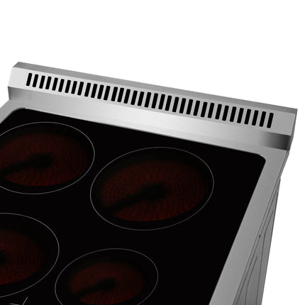 Forno Loiano 24 Inch Freestanding Electric Range Stainless Steel with Storage Drawer FORNO