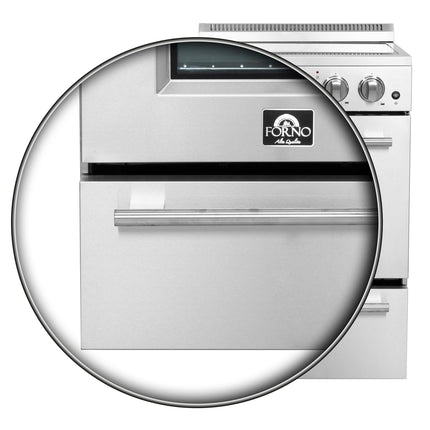 Forno Loiano 24 Inch Freestanding Electric Range Stainless Steel with Storage Drawer FORNO