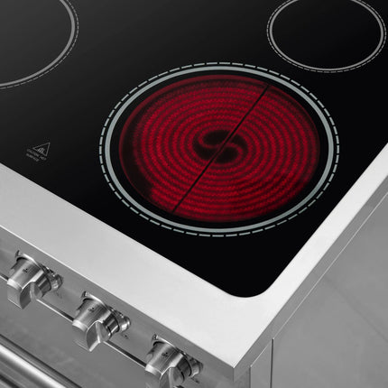 Forno Galiano 30-Inch Freestanding Electric Range, True Convection, Energy Efficient FORNO