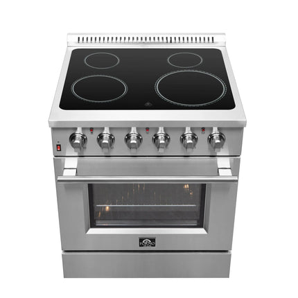 Forno Galiano 30-Inch Freestanding Electric Range, True Convection, Energy Efficient FORNO