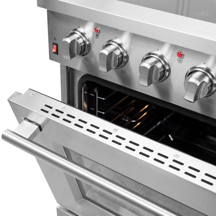 Forno Galiano 30-Inch Freestanding Electric Range, True Convection, Energy Efficient FORNO