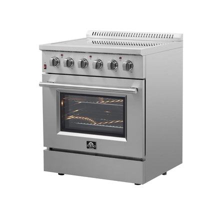 Forno Galiano 30-Inch Freestanding Electric Range, True Convection, Energy Efficient FORNO