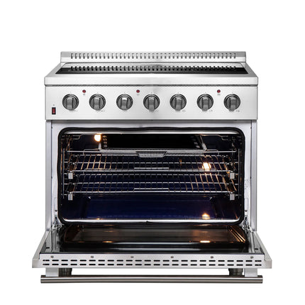 Forno Galiano 36-Inch Freestanding Electric Range, True Convection, Energy Efficient FORNO