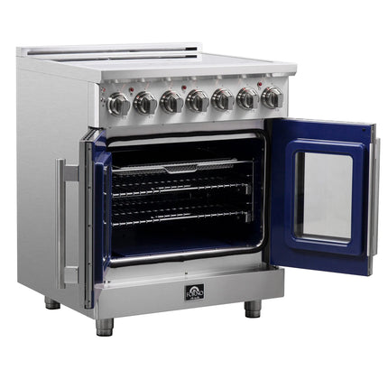 Forno Massimo 30-Inch Freestanding French Door Electric Range, True Convection Oven FORNO
