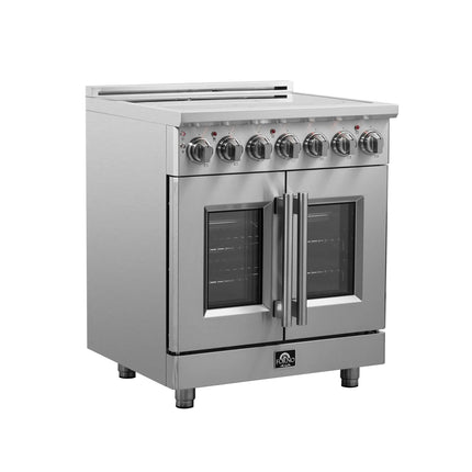 Forno Massimo 30-Inch Freestanding French Door Electric Range, True Convection Oven FORNO