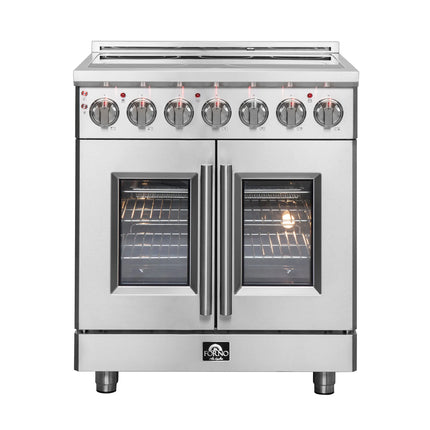 Forno Massimo 30-Inch Freestanding French Door Electric Range, True Convection Oven FORNO