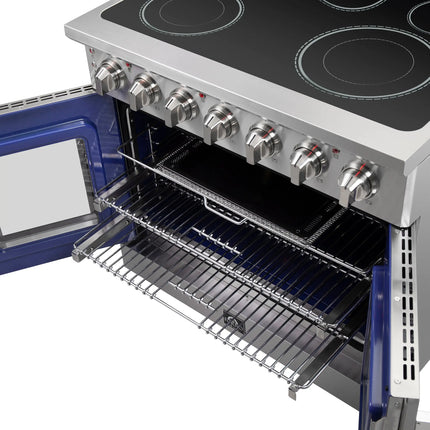 Forno Massimo 36-Inch Freestanding French Door Electric Range, True Convection Oven FORNO