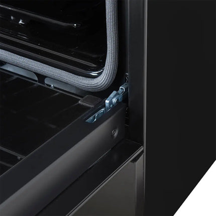 Forno Leonardo Espresso 30-Inch Black Gas Range, 5 Burners, 39,500 BTU, 5 cu.ft Convection Oven FORNO