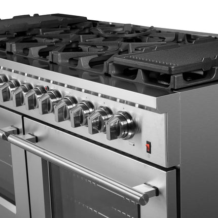 Forno Massimo 60-Inch Freestanding Dual Fuel Range, 10 Burners, Double Convection Ovens FORNO