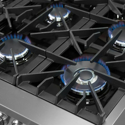 Forno Galiano 60-Inch Freestanding Dual Fuel Range, 10 Burners, Double Convection Ovens FORNO