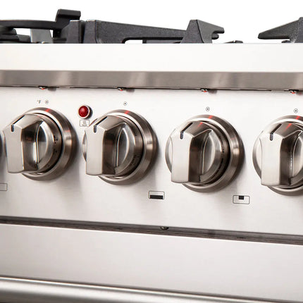 Forno Capriasca 30-Inch Freestanding Dual Fuel Range, 4 Burners, True Convection Oven FORNO