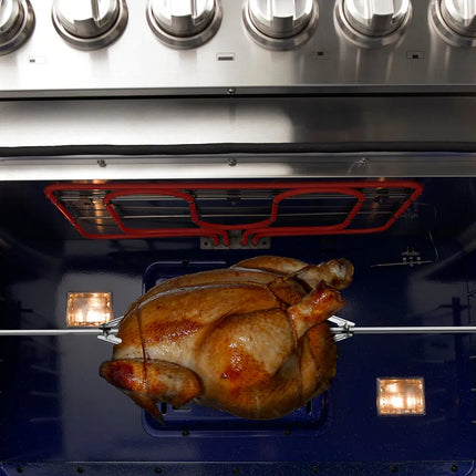 Forno Capriasca 48-Inch Freestanding Dual Fuel Range, 8 Burners, True Convection Oven FORNO