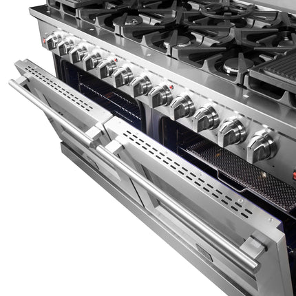 Forno Massimo 60-Inch Freestanding Gas Range, 10 Burners, True Convection Oven FORNO