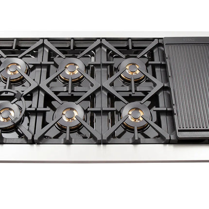 FORNO Premium 3-Piece Kitchen Bundle - FORNO Capriasca 48" Freestanding Gas Range, FORNO Maderno 60" 2-Piece Convertible Refrigerator/Freezer Built-In with Decorative Grill Trim, 27.2 cu.ft., FORNO Orvieto 48" Wall Mount Range Hood - FBDL-019-07CAUS Forno vendors US