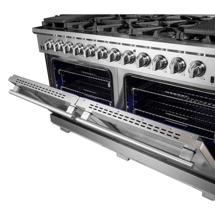 Forno Capriasca 60-Inch Freestanding Gas Range, 10 Burners, True Convection Oven FORNO