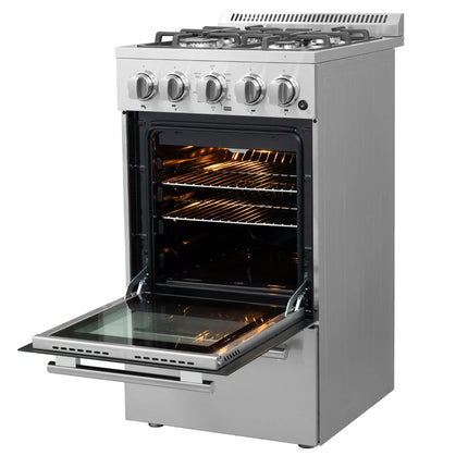 Forno Lamazze 20-Inch Freestanding Gas Range, Compact Design, Energy Efficient FORNO