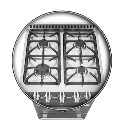 Forno Breno 24-Inch Freestanding Gas Range, Compact Design, Energy Efficient FORNO