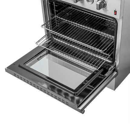 FORNO Giovanni 30-inch Gas Range Stainless Steel, 5 Burners 67,000 BTU, 4.32 cu.ft. Convection Oven FORNO