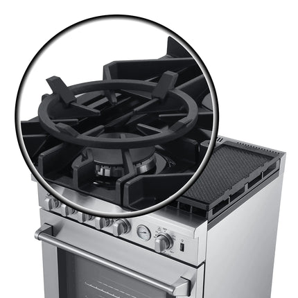 Forno Lazio 30-Inch Freestanding Gas Range, 4 Burners, Convection Oven, Energy Efficient FORNO