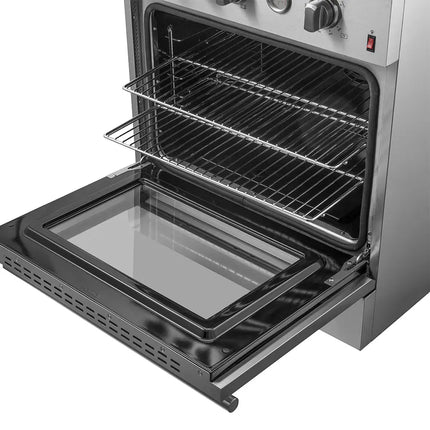 Marco 30-inch Gas Range Stainless Steel, 4 Burners 37,000 BTU, 4.32 cu.ft. Convection Oven FORNO