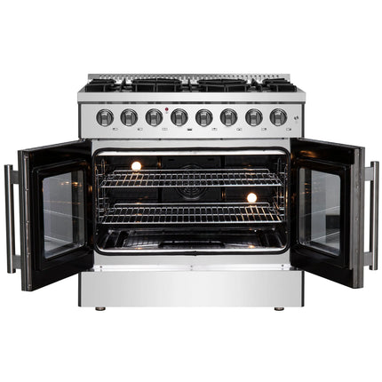 Forno Galiano 36" Freestanding French Door Dual Fuel Range FORNO