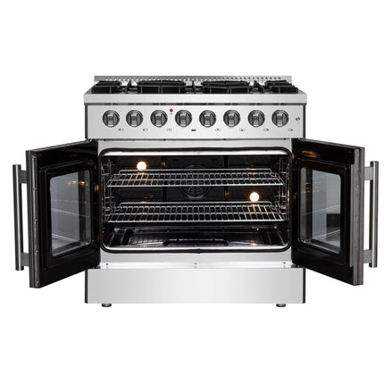 Forno Galiano 36" Freestanding French Door Dual Fuel Range FORNO