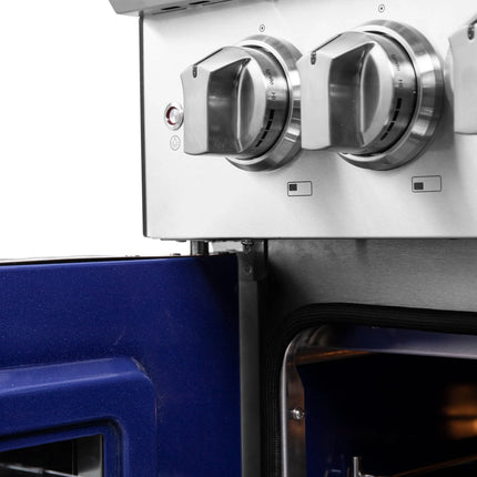 Forno Capriasca 48-Inch Freestanding French Door Dual Fuel Range, 8 Burners, True Convection Oven FORNO