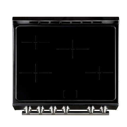 Forno Leonardo Espresso 30-Inch Slide-In Black Induction Range, Convection Oven, 5 Cooking Zones, Touch Control Panel FORNO