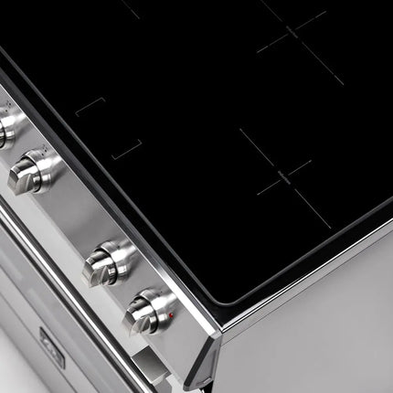 Forno Leonardo Espresso 30-Inch Slide-In Stainless Steel Induction Range, Convection Oven, 5 Cooking Zones FORNO