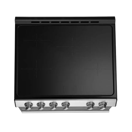 Forno Leonardo Espresso 30-Inch Slide-In Stainless Steel Induction Range, Convection Oven, 5 Cooking Zones FORNO