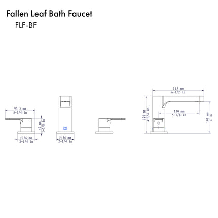 ZLINE Fallen Leaf Bath Faucet in Brushed Nickel (FLF-BF-BN)
