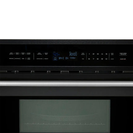 Forno Oliena Espresso Black 30-Inch Built-In Microwave and Convection Oven Combo, 1.6 cu.ft, 1750W Convection, 1000W Microwave, Stainless Steel Interior, Glass Touch Controls, Sensor Cooking FORNO