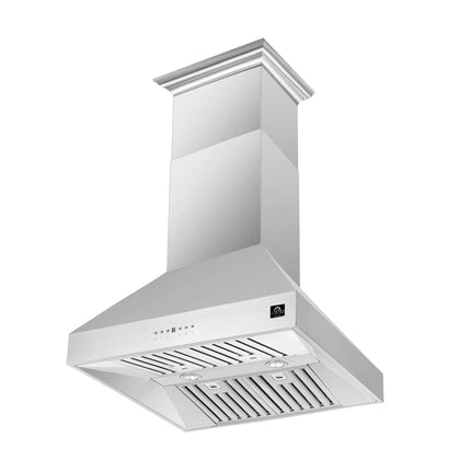 Forno Coppito 30-Inch Island Range Hood, Stainless Steel, LED Lighting, Adjustable Fan Speeds FORNO