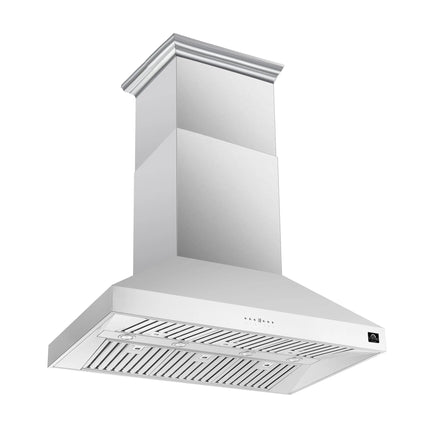 Forno Coppito 48-Inch Island Range Hood, Stainless Steel, LED Lighting, Adjustable Fan Speeds FORNO