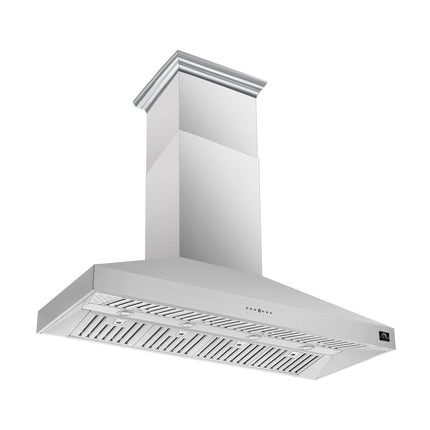 Forno Coppito 60-Inch Island Range Hood, Stainless Steel, LED Lighting, Adjustable Fan Speeds FORNO