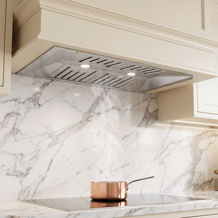 Forno Altilia 36-Inch Insert Range Hood, Stainless Steel, LED Lighting, Baffle Filters FORNO