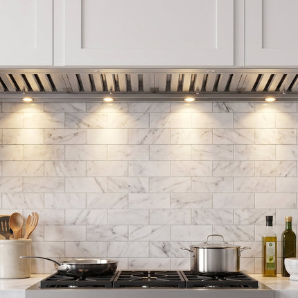 Forno Frassanito 60-Inch Recessed Range Hood, Stainless Steel Baffle Filters, LED Lighting FORNO