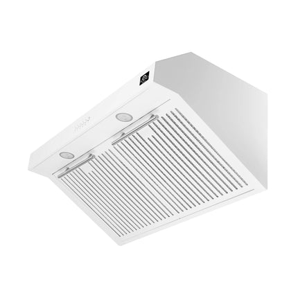Forno Bari Espresso 30-Inch Under Cabinet Range Hood, White, 600 CFM, LED Lighting, Dishwasher-Safe Baffle Filters, 3-Speed Fan Control FORNO