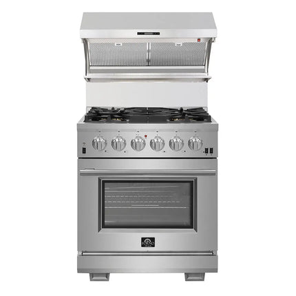 Forno Savona 30-Inch Wall Mount Range Hood, Hybrid Filters, Backsplash Included FORNO