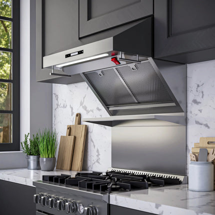 Forno Savona 30-Inch Wall Mount Range Hood, Hybrid Filters, Backsplash Included FORNO